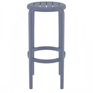 TOM 75εκ. ΣΚΑΜΠΟ DARK GREY ΠΟΛ/ΝΙΟΥ 36X36X75εκ.