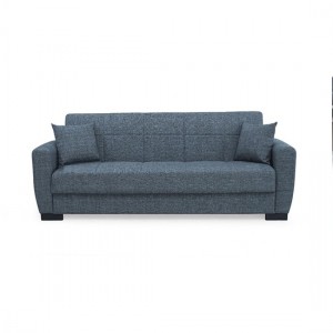 ANIMA 3ΘΕΣΙΟΣ ΚΑΝΑΠΕΣ/ΚΡΕΒΑΤΙ ΜΕ ΑΠΟΘ.ΧΩΡΟ ΓΚΡΙ ΥΦΑΣΜΑ 210X80X75εκ.