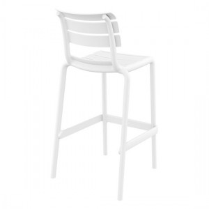 HELEN Σκαμπό Μπαρ Πολυπροπυλένιο Λευκό 53x55x75/105εκ.