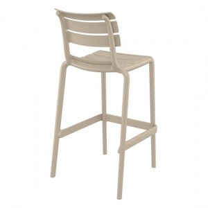 HELEN Σκαμπό Μπαρ Πολυπροπυλένιο Μπεζ 53x55x75/105εκ.