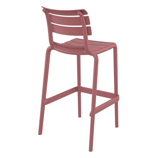 HELEN Σκαμπό Μπαρ Πολυπροπυλένιο Σάπιο Μήλο 53x55x75/105εκ.