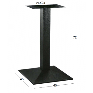 LIMA ΒΑΣΗ ΜΕΤΑΛΛΙΚΗ ΜΕ ΡΕΓ/ΡΟΥΣ 45x45x72εκ