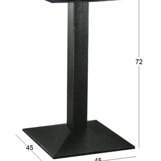 LIMA ΒΑΣΗ ΜΕΤΑΛΛΙΚΗ ΜΕ ΡΕΓ/ΡΟΥΣ 45x45x72εκ