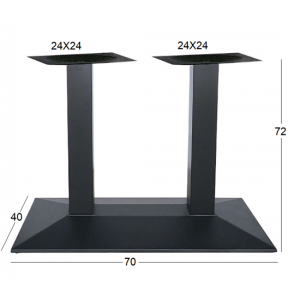 LIMA ΜΑΚΡ/ΝΗ ΒΑΣΗ ΜΕΤΑΛΛΙΚΗ ΜΕ ΡΕΓ/ΡΟΥΣ 70x40x72εκ