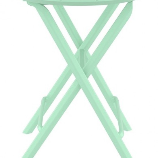 HELEN OPALINE GREEN ΤΡΑΠΕΖΙ ΠΤΥΣ/ΝΟ ΠΟΛ/ΝΙΟΥ Φ60x74εκ