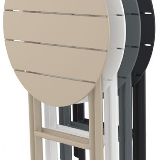 HELEN OPALINE GREEN ΤΡΑΠΕΖΙ ΠΤΥΣ/ΝΟ ΠΟΛ/ΝΙΟΥ Φ60x74εκ