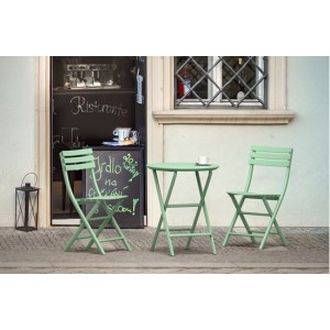 HELEN OPALINE GREEN ΤΡΑΠΕΖΙ ΠΤΥΣ/ΝΟ ΠΟΛ/ΝΙΟΥ Φ60x74εκ