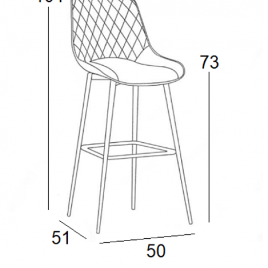ALESIA BEIGE ΥΦΑΣΜΑ 73εκ. ΣΚΑΜΠΟ ΜΕΤΑΛΛΙΚΟ