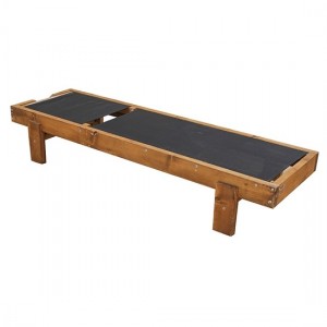 LEDA ΞΑΠΛΩΣΤΡΑ ΞΥΛ./TEXTILENE ΚΑΡΥΔΙ 77x200x35εκ. 