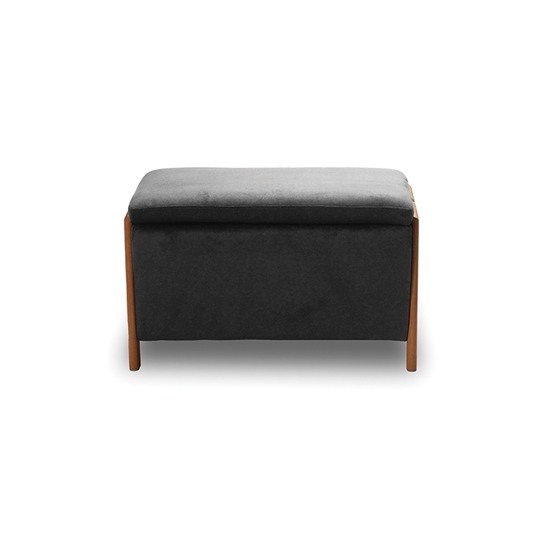 DALI ΣΚΑΜΠΟ VELVET GREY ΜΕ ΑΠΟΘΗΚΕΥΤΙΚΟ  ΧΩΡΟ 75X42X44εκ.