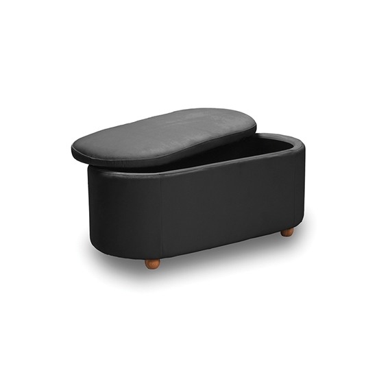 FOSTER ΣΚΑΜΠΟ VELVET GREY ΜΕ ΑΠΟΘΗΚΕΥΤΙΚΟ  ΧΩΡΟ 99Χ45X45εκ.