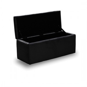 LIDO ΣΚΑΜΠΟ VELVET BLACK ΜΕ ΑΠΟΘΗΚΕΥΤΙΚΟ  ΧΩΡΟ 101X41X42εκ.