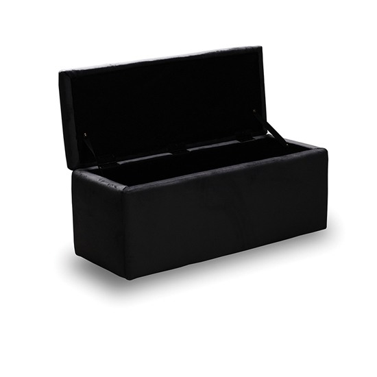 LIDO ΣΚΑΜΠΟ VELVET BLACK ΜΕ ΑΠΟΘΗΚΕΥΤΙΚΟ  ΧΩΡΟ 101X41X42εκ.