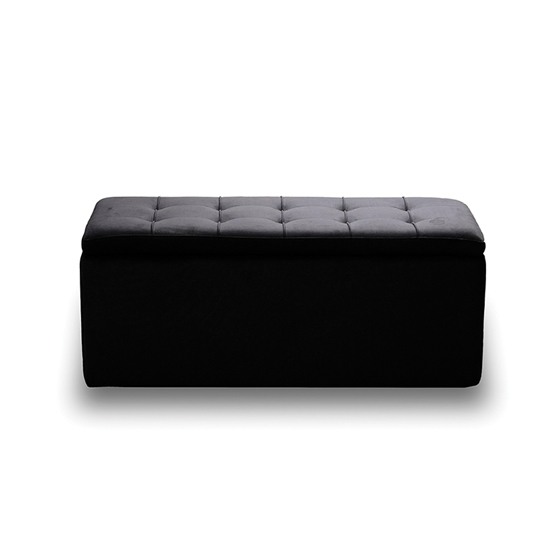 LIDO ΣΚΑΜΠΟ VELVET BLACK ΜΕ ΑΠΟΘΗΚΕΥΤΙΚΟ  ΧΩΡΟ 101X41X42εκ.