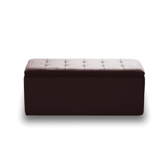 LIDO ΣΚΑΜΠΟ VELVET BROWN ΜΕ ΑΠΟΘ. ΧΩΡΟ 101X41X42εκ.