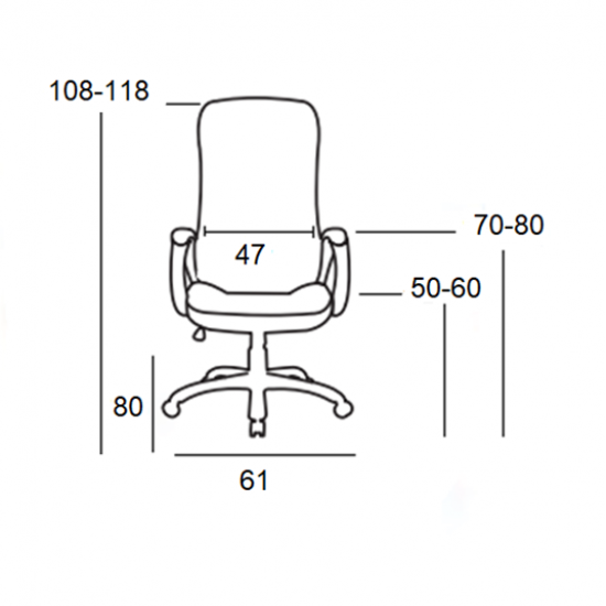 ΜΑΥΡO PU ΠΟΛΥΘΡΟΝΑ ΓΡΑΦΕΙΟΥ
