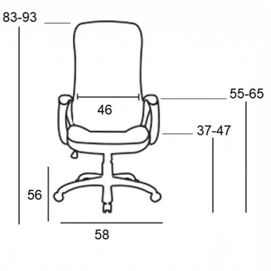 ΜΑΥΡΟ PVC ΠΟΛΥΘΡΟΝΑ ΓΡΑΦΕΙΟΥ