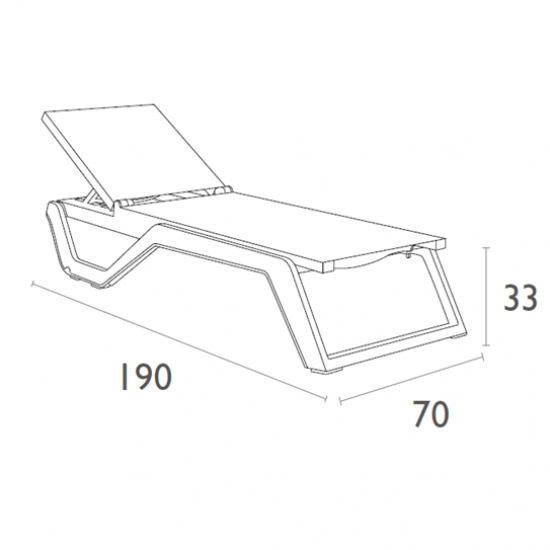 RIO PRO ΞΑΠΛΩΣΤΡΑ WHITE/TAUPE ΠΟΛΥΠΡΟΠΥΛΕΝΙΟΥ 190X70X33εκ.