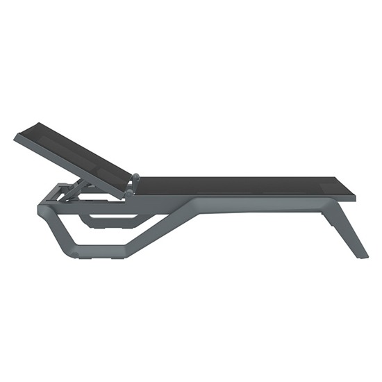 RIO PRO ΞΑΠΛΩΣΤΡΑ DARK GREY/BLACK ΠΟΛΥΠΡΟΠΥΛΕΝΙΟΥ 190X70X33εκ.