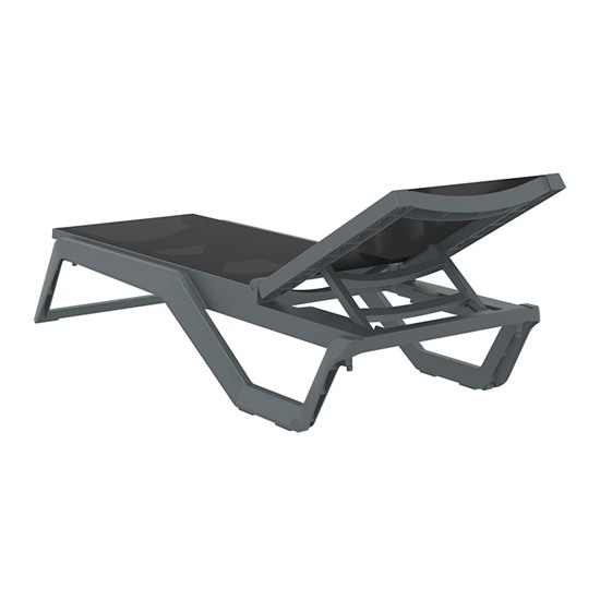 RIO PRO ΞΑΠΛΩΣΤΡΑ DARK GREY/BLACK ΠΟΛΥΠΡΟΠΥΛΕΝΙΟΥ 190X70X33εκ.