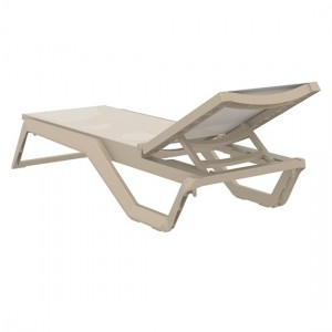 RIO PRO ΞΑΠΛΩΣΤΡΑ TAUPE/TAUPE ΠΟΛΥΠΡΟΠΥΛΕΝΙΟΥ 190X70X33εκ.