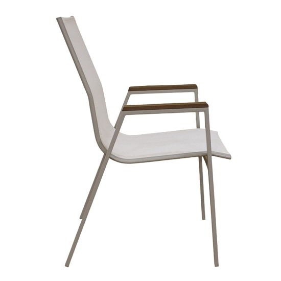 SELBY CAPPUCCINO/WHITE TEXT ΜΕΤΑΛΛΙΚΗ ΠΟΛΥΘΡΟΝΑ 56Χ64Χ90εκ.