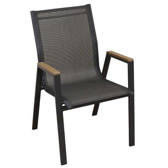 SELBY SET ΤΡΑΠΕΖΑΡΙΑΣ 7ΤΜΧ ΑΝΘΡΑΚΙ 150Χ90εκ.