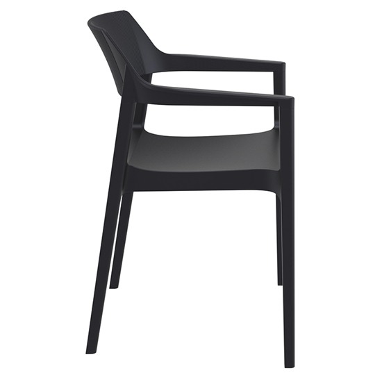 TULUM BLACK ΠΟΛΥΘΡΟΝΑ ΠΟΛΥΠΡΟΠΥΛΕΝΙΟΥ 55X52X79εκ.