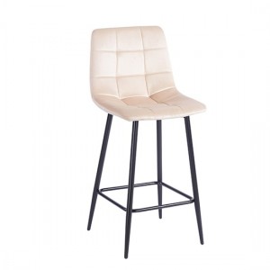 NORA BEIGE VELVET ΥΦΑΣΜΑ 65εκ. ΣΚΑΜΠΟ ΜΕΤΑΛΛΙΚΟ 45X41X65-99εκ.