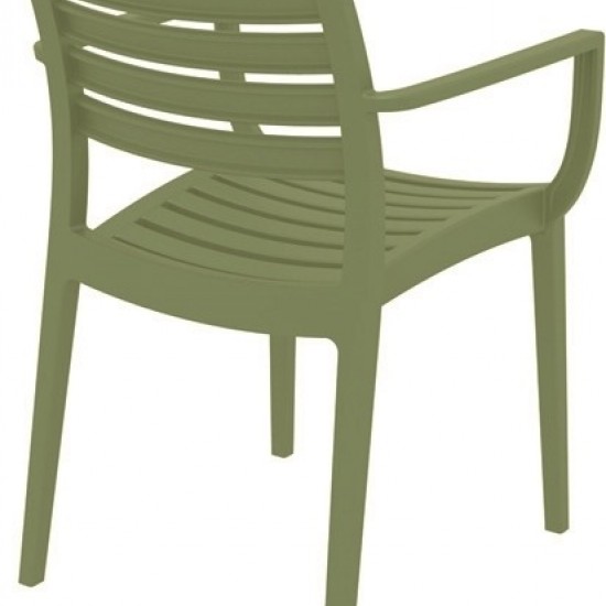 ARTEMIS OLIVE GREEN ΠΟΛΥΘΡΟΝΑ ΠΟΛ/ΝΙΟΥ 58X58X83.5εκ.