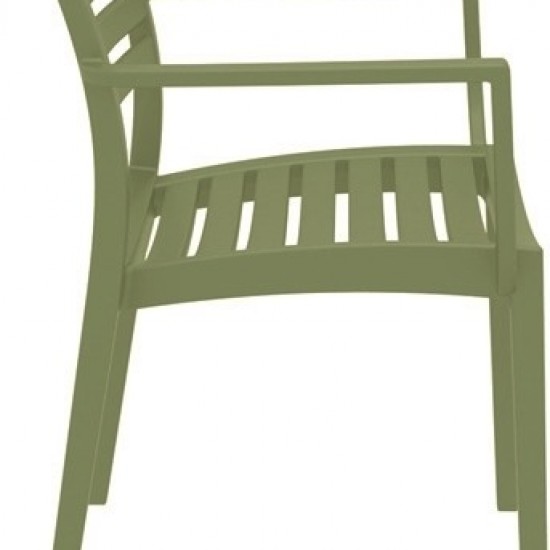 ARTEMIS OLIVE GREEN ΠΟΛΥΘΡΟΝΑ ΠΟΛ/ΝΙΟΥ 58X58X83.5εκ.