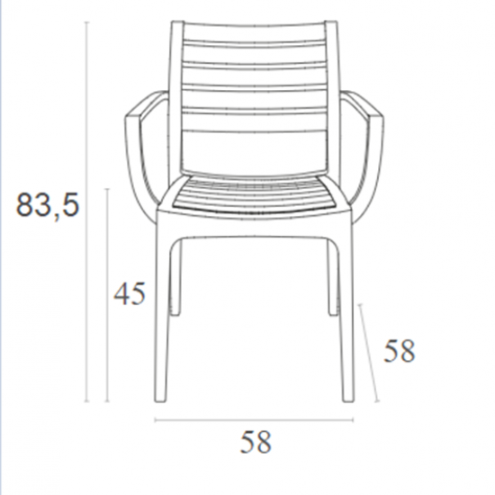 ARTEMIS OLIVE GREEN ΠΟΛΥΘΡΟΝΑ ΠΟΛ/ΝΙΟΥ 58X58X83.5εκ.