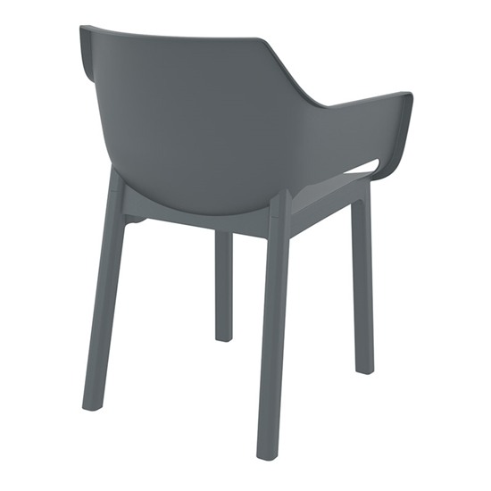 DORA DARK GREY ΠΟΛΥΘΡΟΝΑ ΠΟΛΥΠΡΟΠΥΛΕΝΙΟΥ 58X59X80εκ.