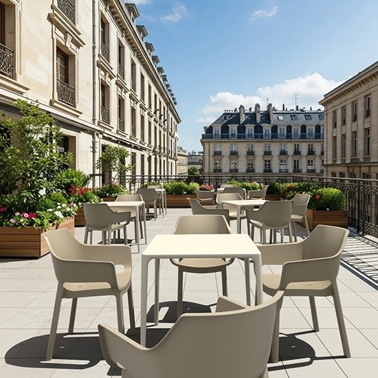 DORA TAUPE ΠΟΛΥΘΡΟΝΑ ΠΟΛΥΠΡΟΠΥΛΕΝΙΟΥ 58X59X80εκ.