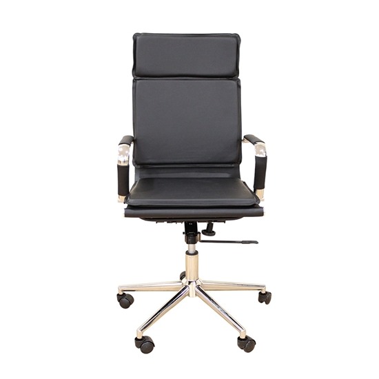 ΜΑΥΡΟ PU ΠΟΛΥΘΡΟΝΑ ΓΡΑΦΕΙΟΥ 54Χ51Χ54-110/60-123εκ.