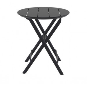 HELEN BLACK ΤΡΑΠΕΖΙ ΠΤΥΣ/ΝΟ ΠΟΛ/ΝΙΟΥ Φ60x74εκ. 