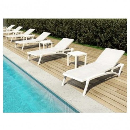 OCEAN WHITE ΤΡΑΠΕΖΙ ΠΟΛ/ΝΙΟΥ 45x45x45εκ