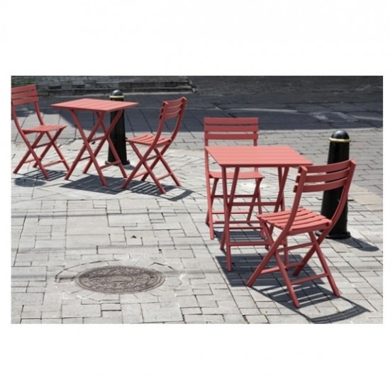 HELEN MARSALA ΤΡΑΠΕΖΙ ΠΤΥΣ/ΝΟ ΠΟΛ/ΝΙΟΥ 60x60x74εκ.