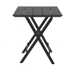 HELEN BLACK ΤΡΑΠΕΖΙ ΠΤΥΣ/ΝΟ ΠΟΛ/ΝΙΟΥ 60x60x74εκ.