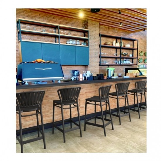 PORTOFINO 65εκ. ΣΚΑΜΠΟ BLACK ΠΟΛ/ΝΙΟΥ 48x52x96εκ.