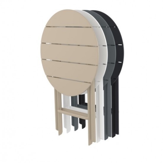 HELEN WHITE ΤΡΑΠΕΖΙ ΠΤΥΣ/ΝΟ ΠΟΛ/ΝΙΟΥ Φ60x74εκ.