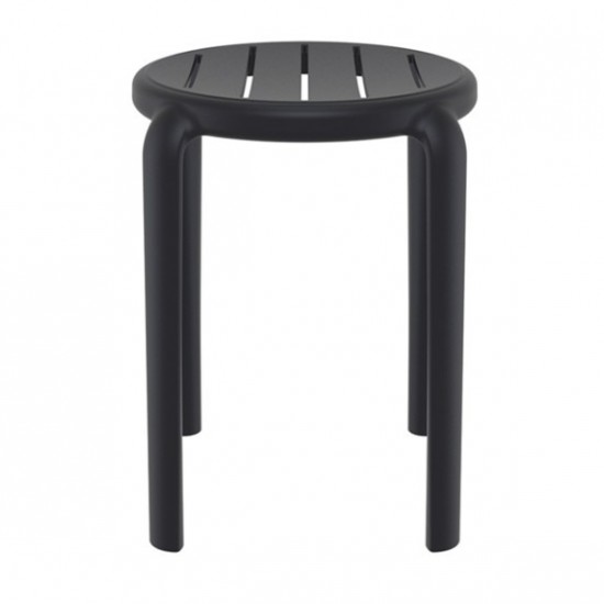 TOM 45εκ. ΣΚΑΜΠΟ BLACK ΠΟΛ/ΝΙΟΥ 34x34x45εκ.