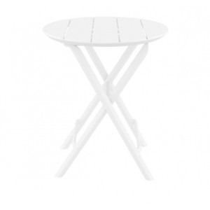 HELEN WHITE ΤΡΑΠΕΖΙ ΠΤΥΣ/ΝΟ ΠΟΛ/ΝΙΟΥ Φ60x74εκ.