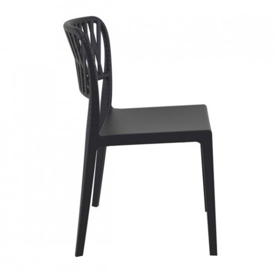 PORTOFINO BLACK ΚΑΡΕΚΛΑ ΠΟΛ/ΝΙΟΥ 52x56x83εκ.