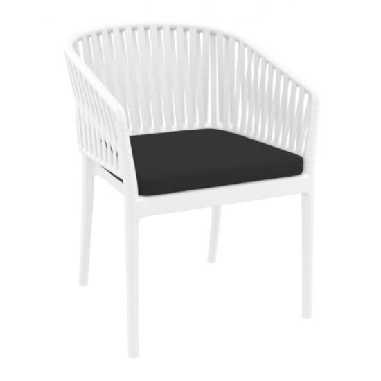 PORTOFINO ΜΑΞΙΛΑΡΙ ΚΑΘΙΣΜΑΤΟΣ BLACK 48x50x5εκ.