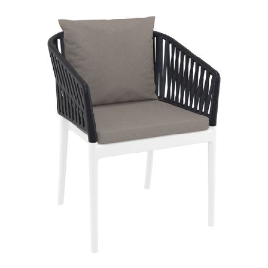 PORTOFINO ΜΑΞΙΛΑΡΙ ΠΛΑΤΗΣ LIGHT BROWN 48x55x5εκ.