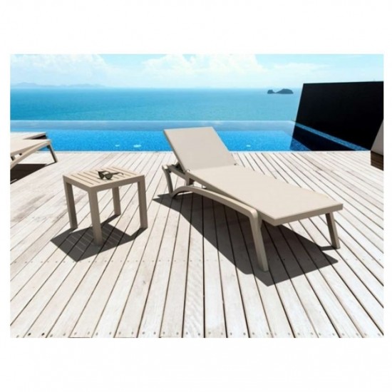 OCEAN TAUPE ΤΡΑΠΕΖΙ ΠΟΛ/ΝΙΟΥ 45x45x45εκ.