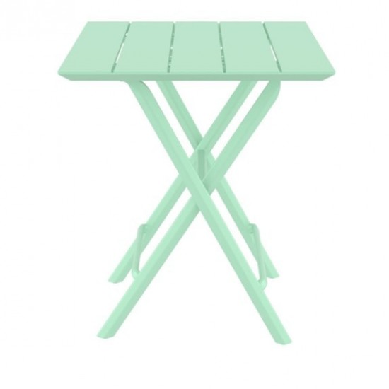 HELEN OPALINE GREEN ΤΡΑΠΕΖΙ ΠΤΥΣ/ΝΟ ΠΟΛ/ΝΙΟΥ 60x60x74εκ.