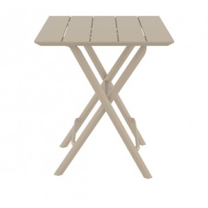 HELEN TAUPE ΤΡΑΠΕΖΙ ΠΤΥΣ/ΝΟ ΠΟΛ/ΝΙΟΥ 60x60x74εκ.