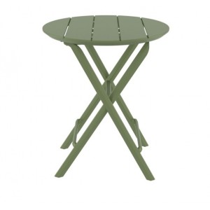 HELEN OLIVE GREEN ΤΡΑΠΕΖΙ ΠΤΥΣ/ΝΟ ΠΟΛ/ΝΙΟΥ Φ60x74εκ